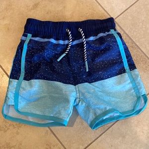 Toddler Boys Andy & Evan swim trunks / swimsuit size 2T Like New